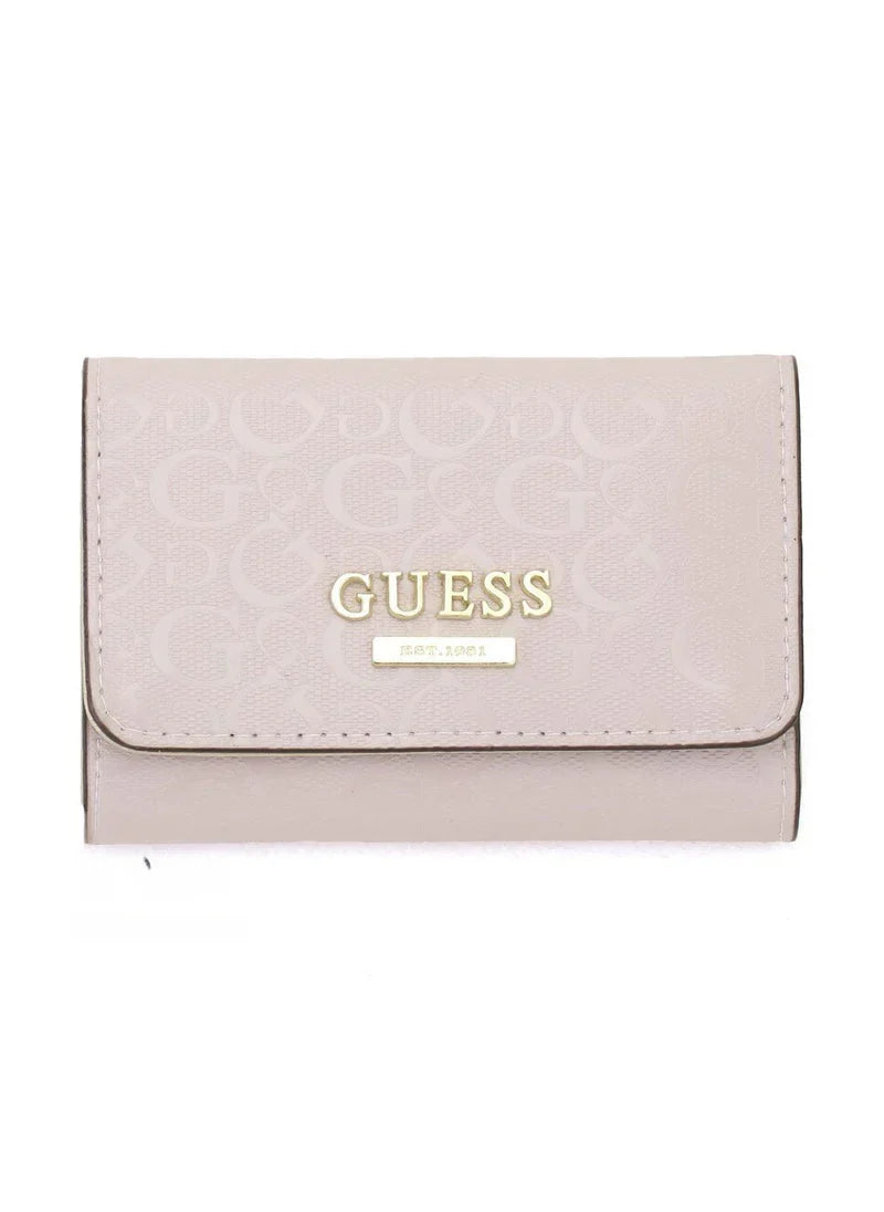 GU Pink Leather Wallet For Women