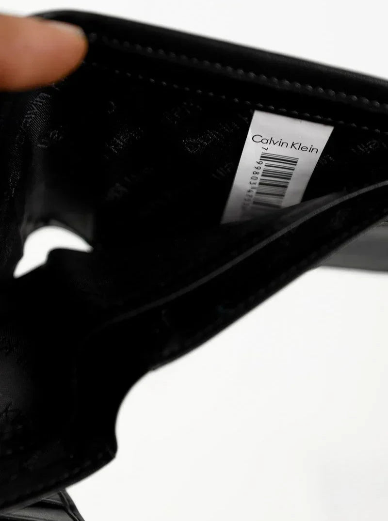 CK Black Leather Wallet For Men