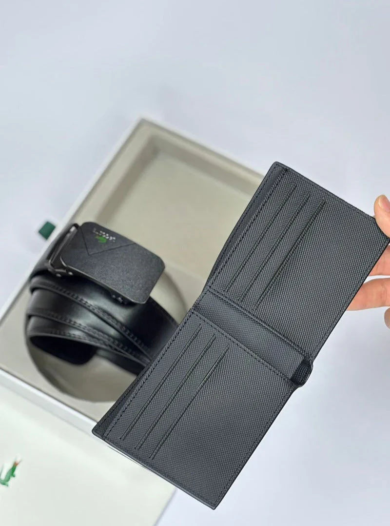 LC Leather Wallet-Belt Set For Men