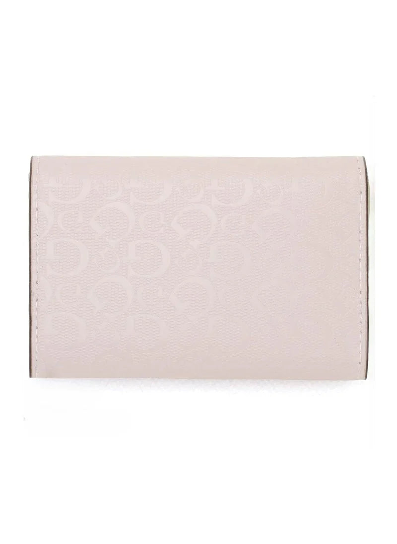 GU Pink Leather Wallet For Women
