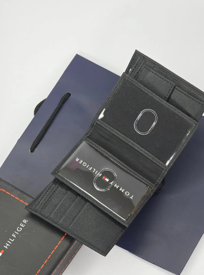 TH Black Wallet For Men