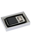 CK Black Leather Wallet-Belt Set For Men