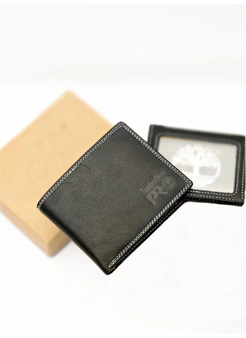 TL Black Leather Wallet For Men