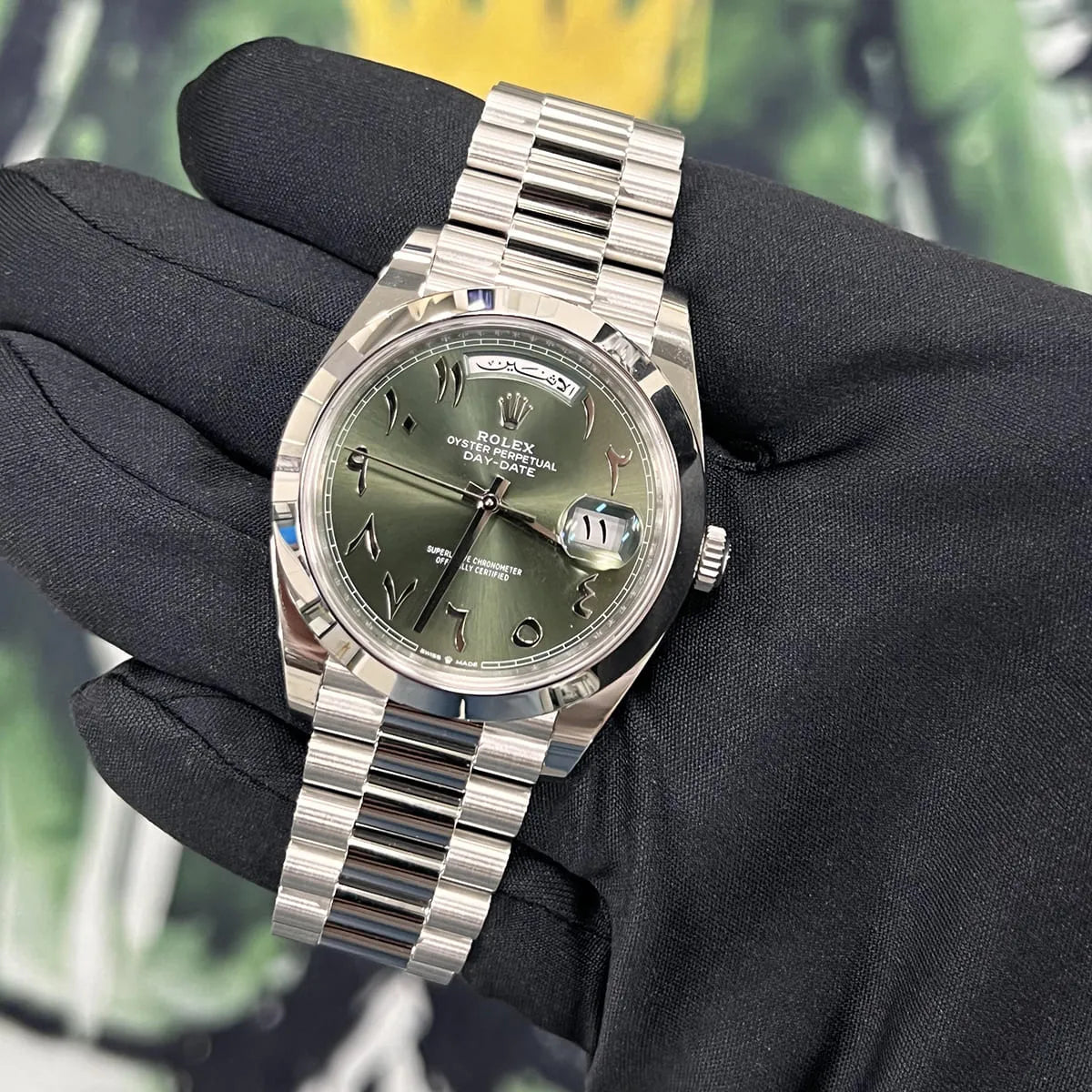 Rolex Day-Date Arabic numeral watch