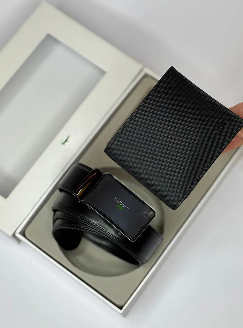 LC Leather Wallet-Belt Set For Men