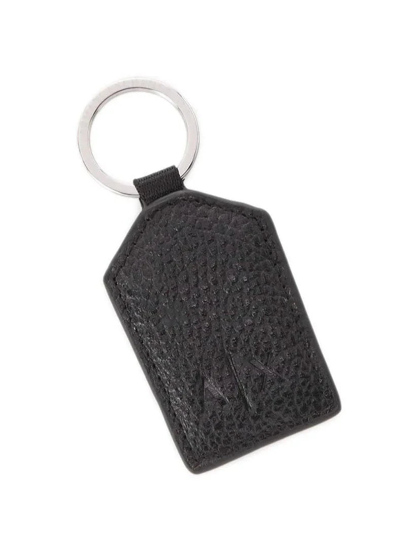 AX Black Leather Wallet & Keychain Set For Men
