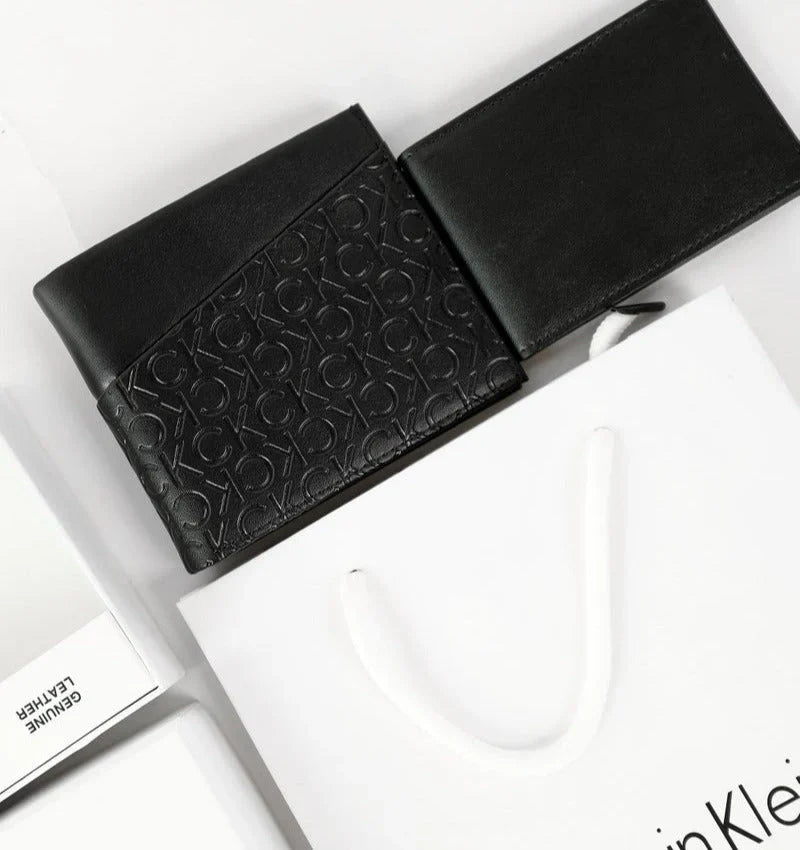 CK Black Leather Wallet For Men