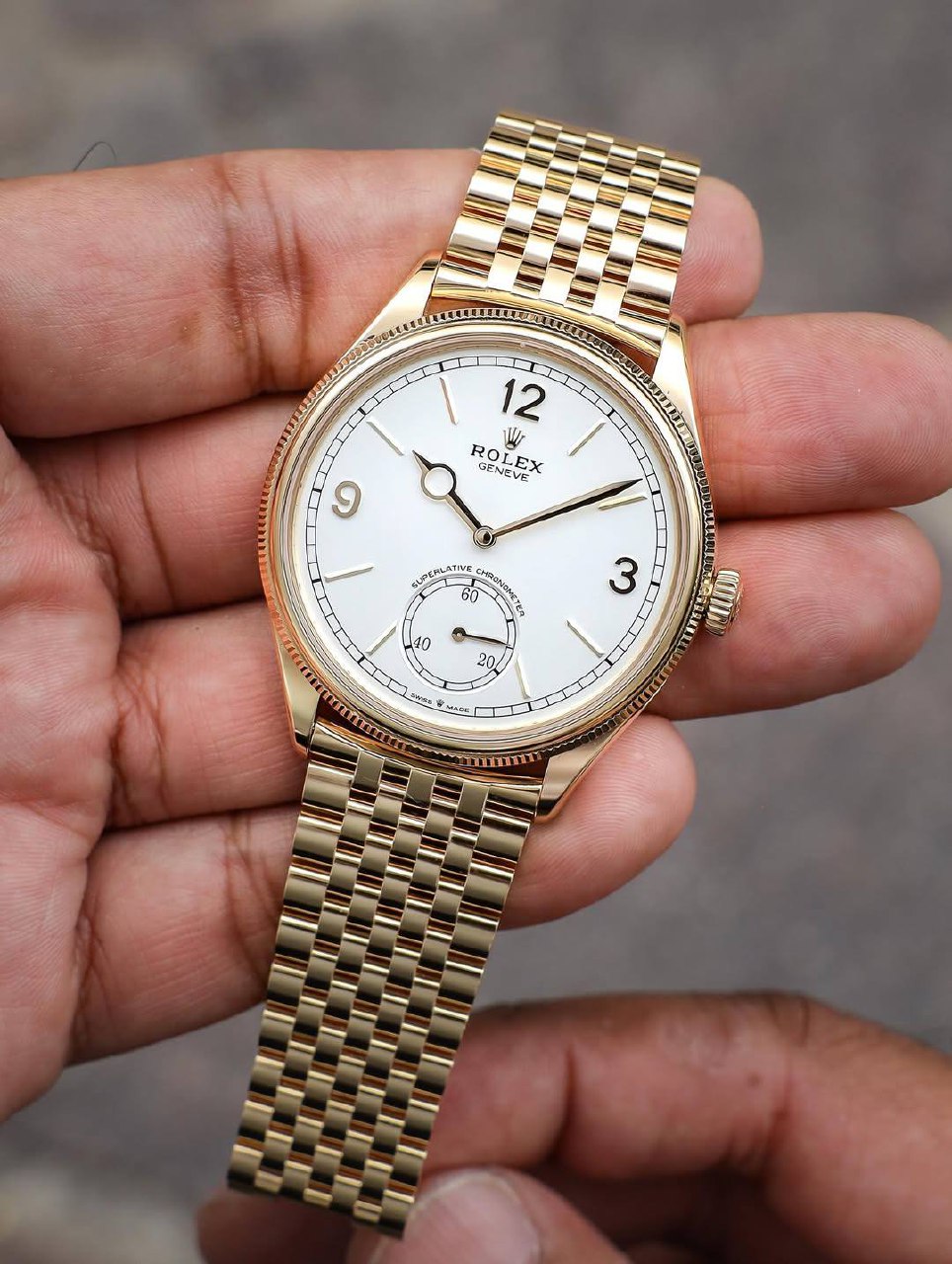 Rolex Perpetual 1908 Men's Mirror Original Watch