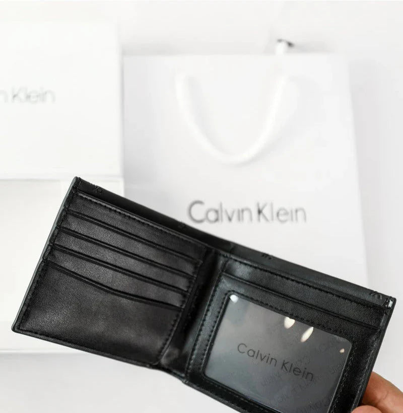 CK Black Leather Wallet For Men