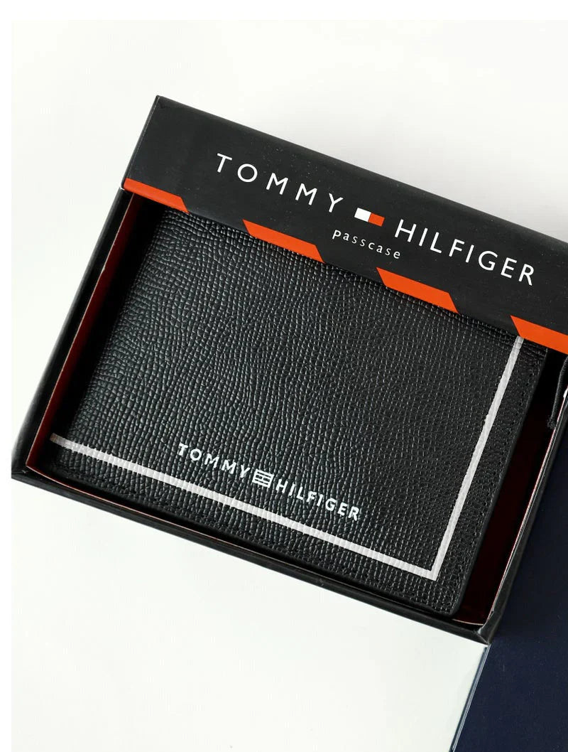 TH Black Wallet For Men