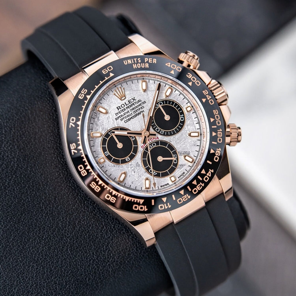Rolex Men's Daytona Mirror Leather Watch (Original)
