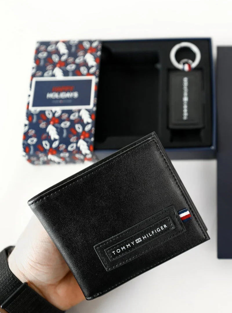 TH Wallet & Keychain Set For Men