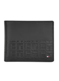 TH Black Leather Wallet For Men