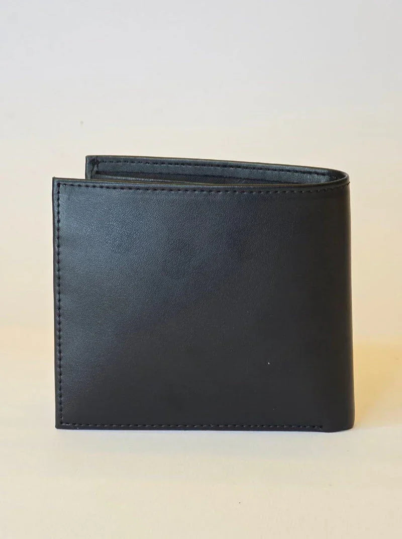 CK Black Leather Wallet-Belt Set For Men