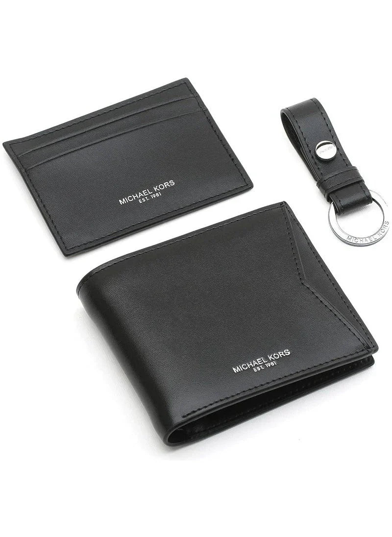 MK Wallet-Card Holder-Keychain Set For Men