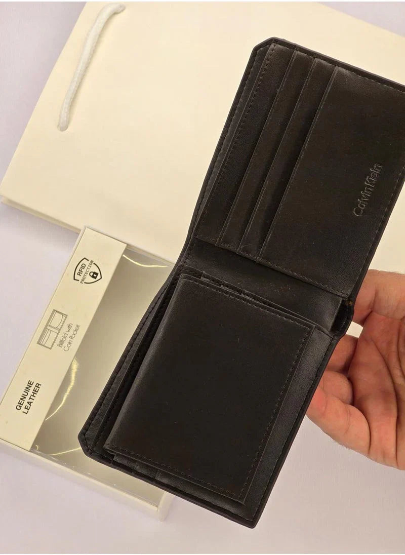 CK Brown Leather Wallet For Men