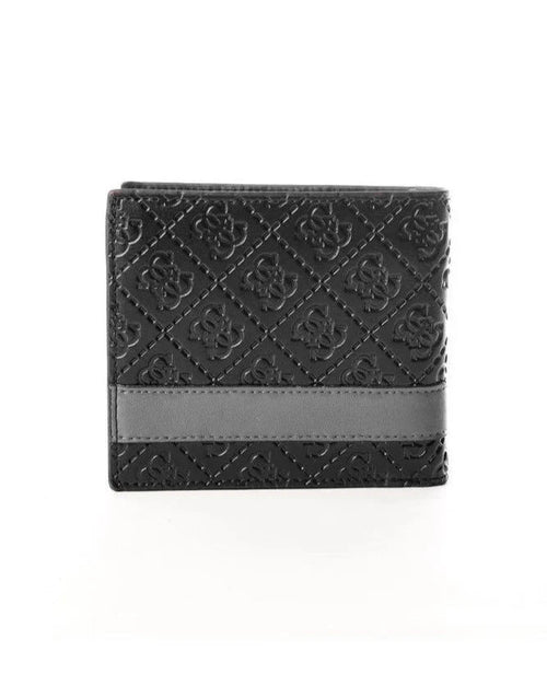 GU Black Leather Wallet For Men
