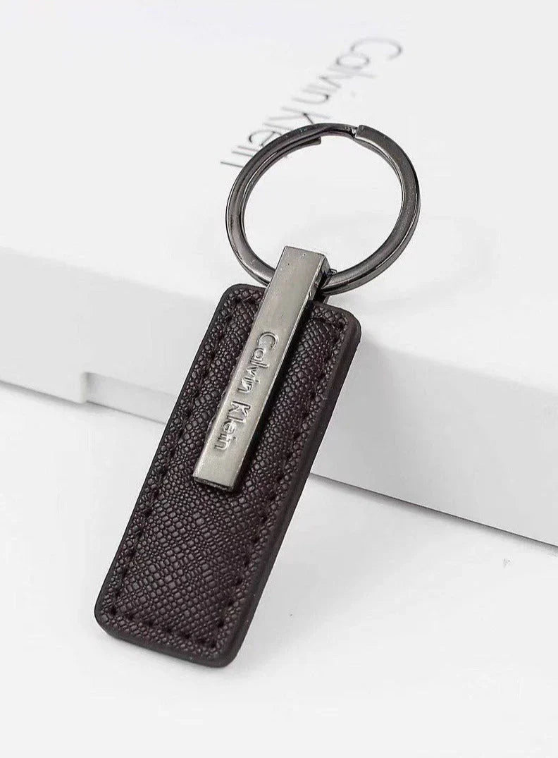 CK Brown Wallet-Keychain-Card Holder Set For Men