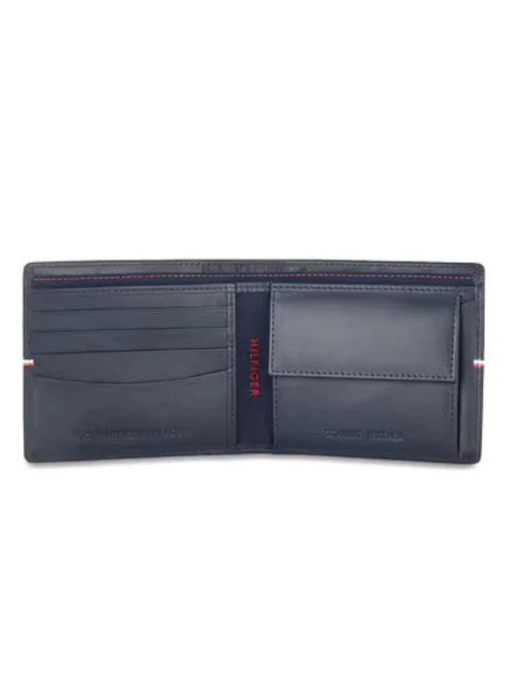 TH Navy Leather Wallet For Men