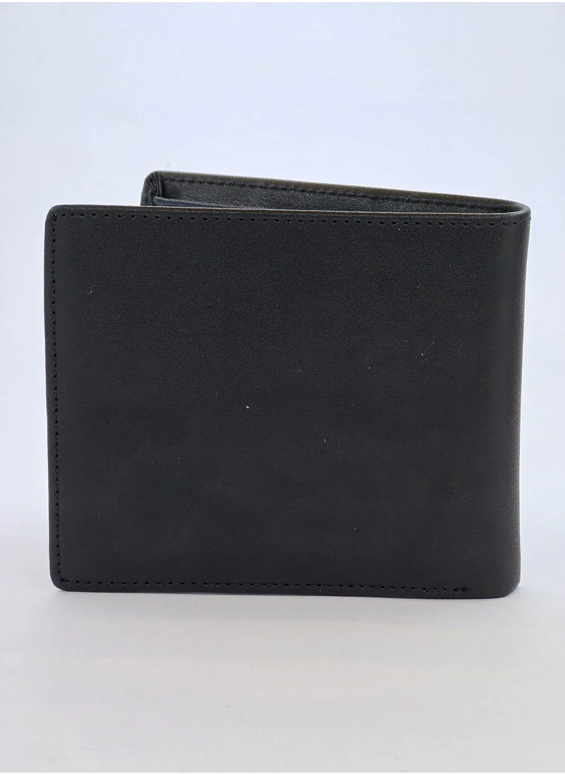 TH Black Leather Wallet