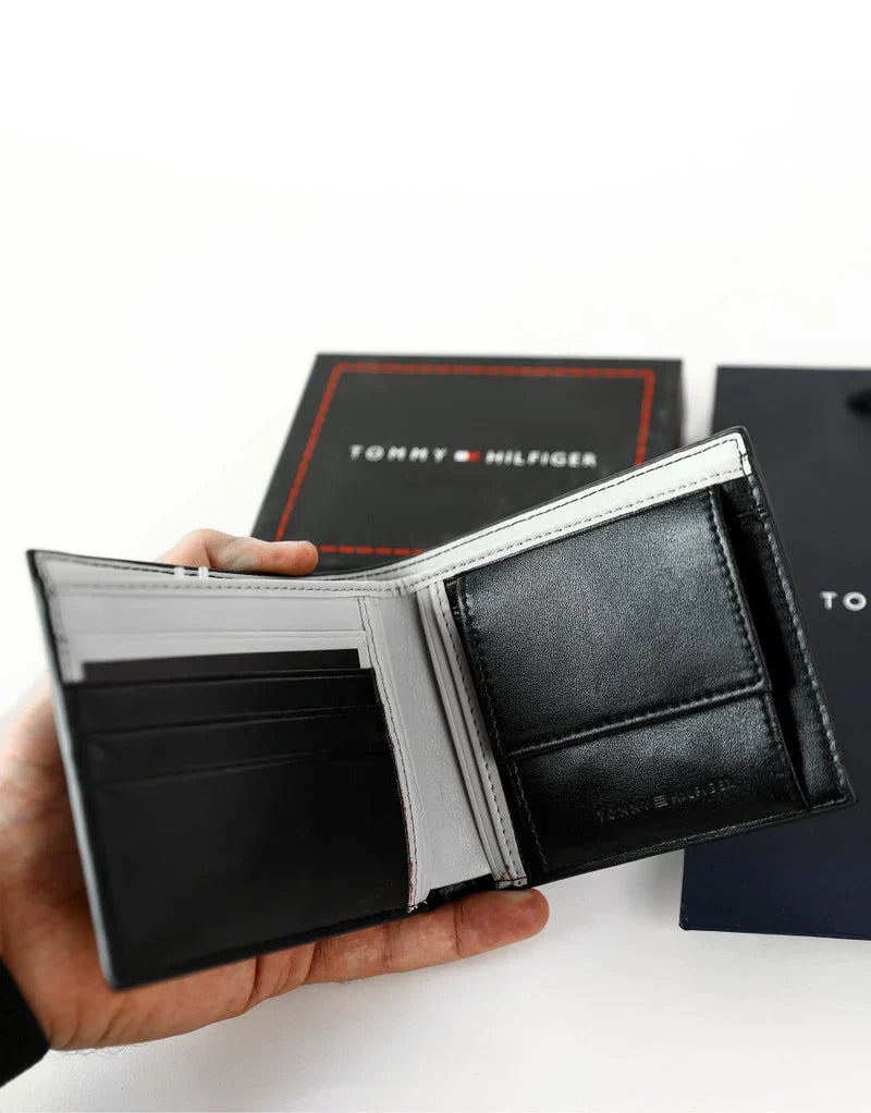 TH Black Wallet For Men