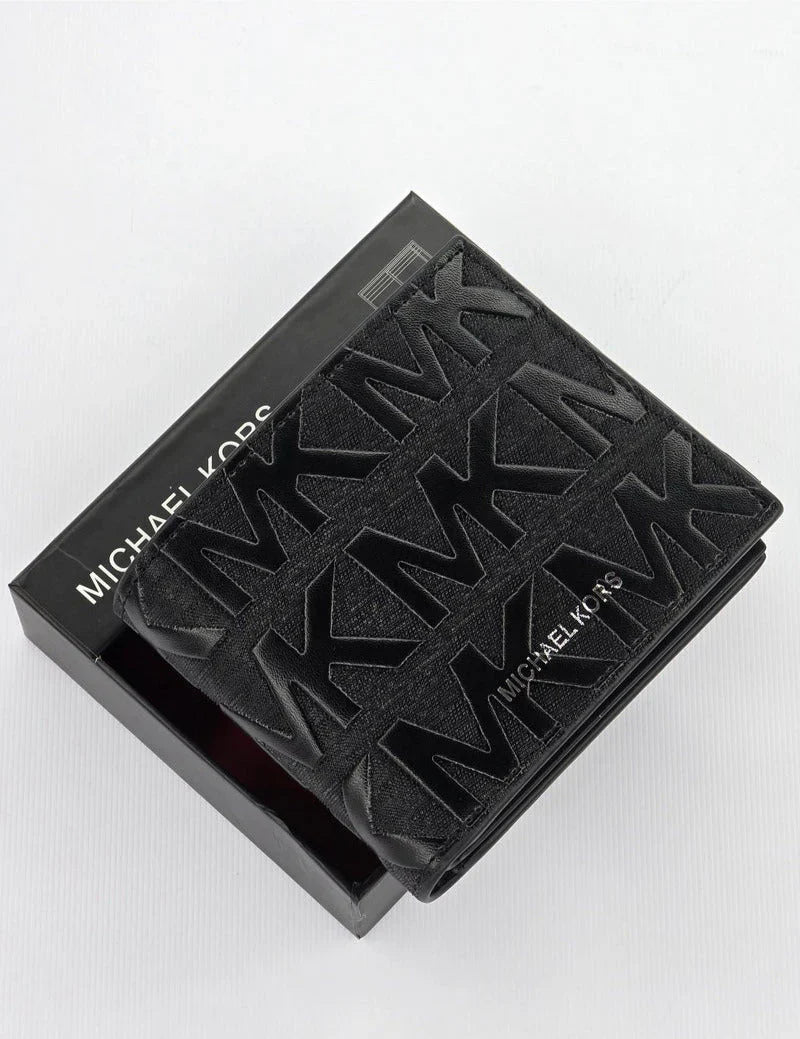 TL Black Leather Wallet For Men
