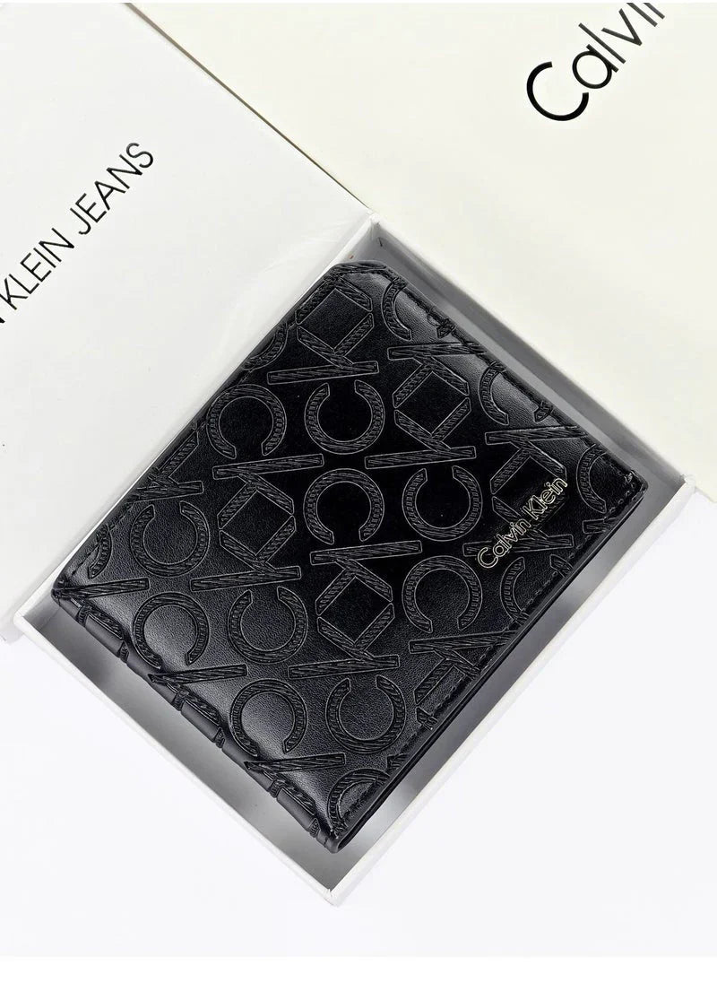 CK Black Leather Wallet For Men