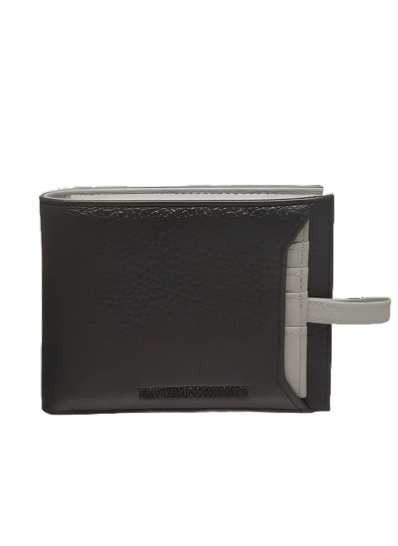EA Black Leather Wallet For Men