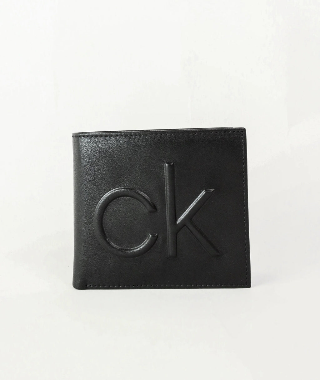 CK Black Leather Wallet-Belt Set For Men