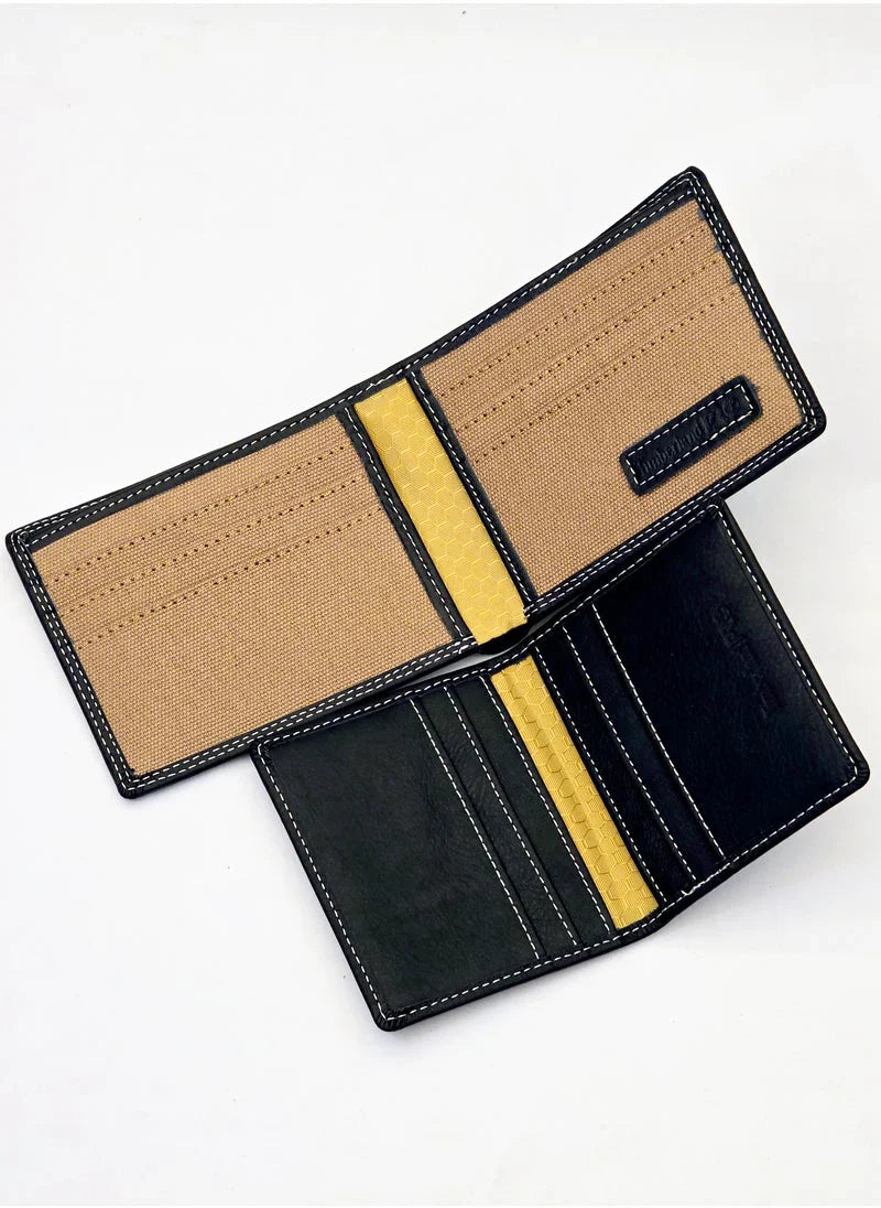 TL Black Leather Wallet For Men