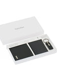 CK Black Wallet-Keychain-Card Holder Set For Men
