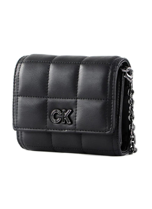 CK Quilted Black Wallet For Women