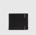 TH Black Leather Wallet With Card Holder For Men