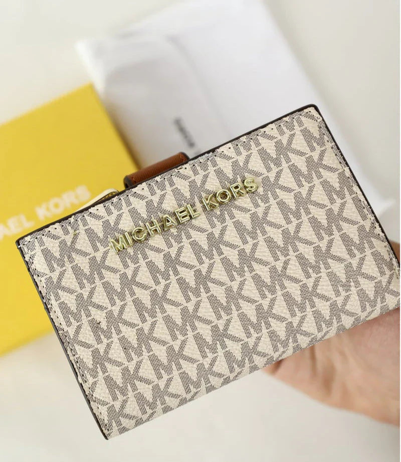 MK Beige Wallet For Women