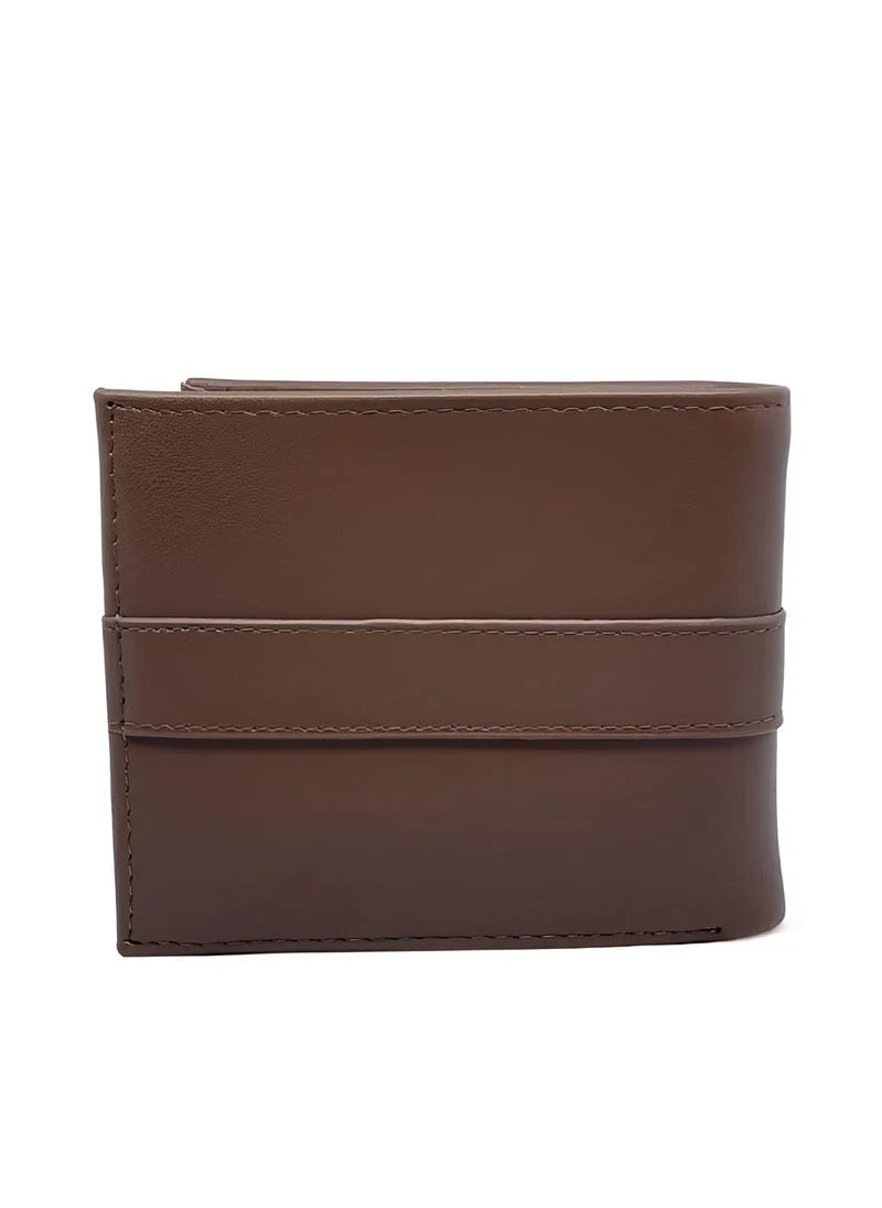 TH Brown Leather Wallet For Men