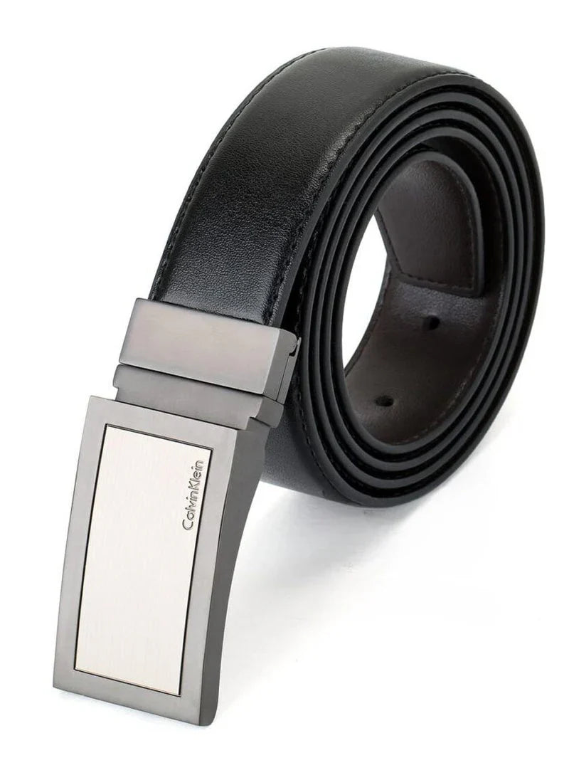 CK Black Leather Wallet-Belt Set For Men