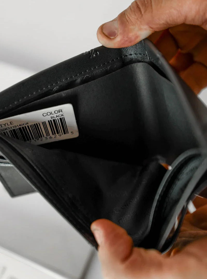 CK Black Leather Wallet For Men