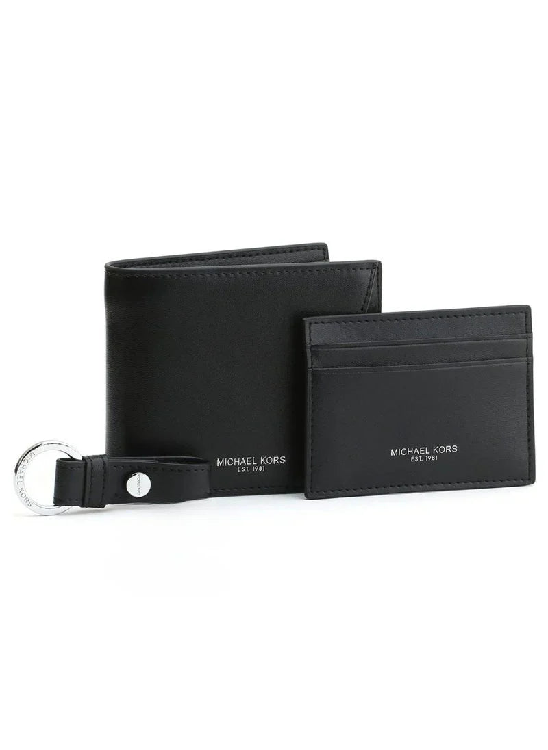 MK Wallet-Card Holder-Keychain Set For Men
