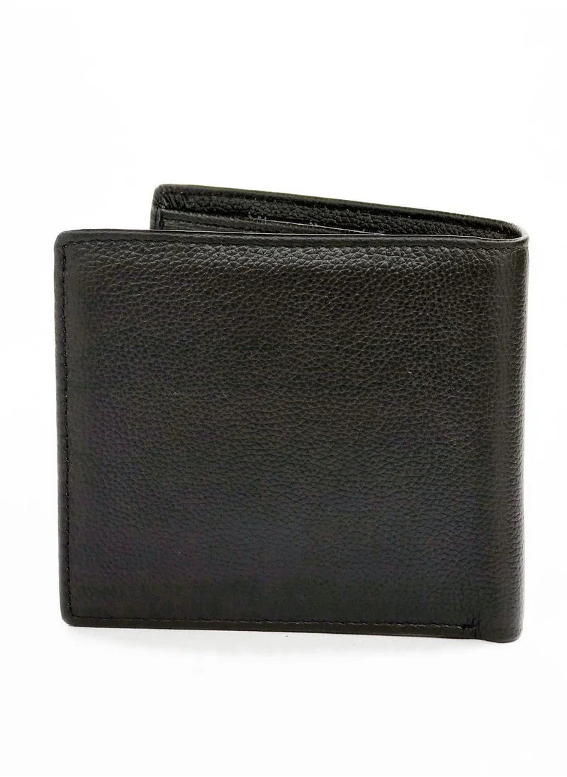 CK Black Leather Wallet-Keychain Set For Men