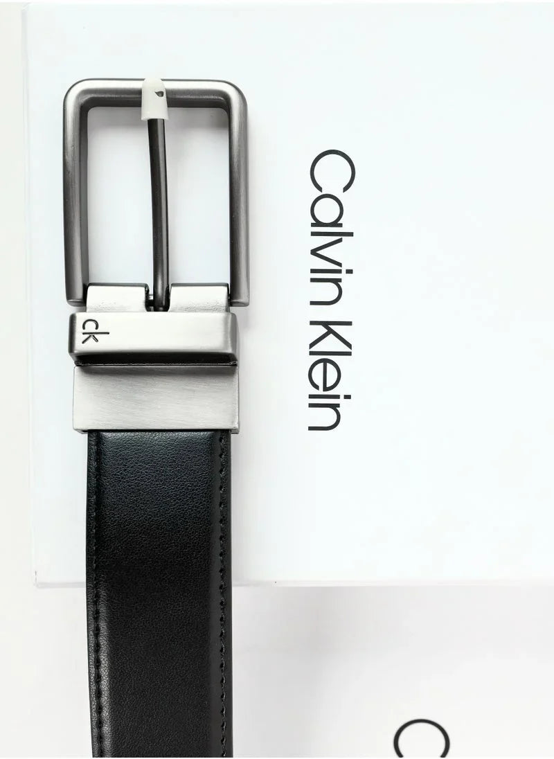 CK Black Leather Wallet-Belt Set For Men