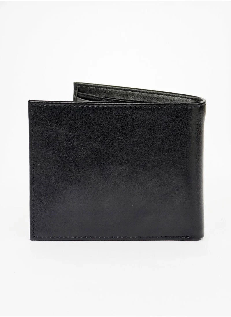 CK Black Leather Wallet-Keychain Set For Men
