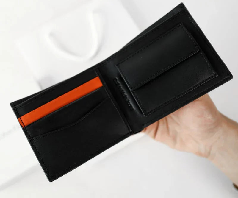 CK Black Leather Waller For Men