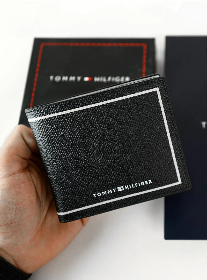 TH Black Wallet For Men