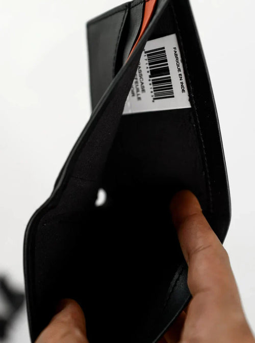 CK Black Leather Waller For Men