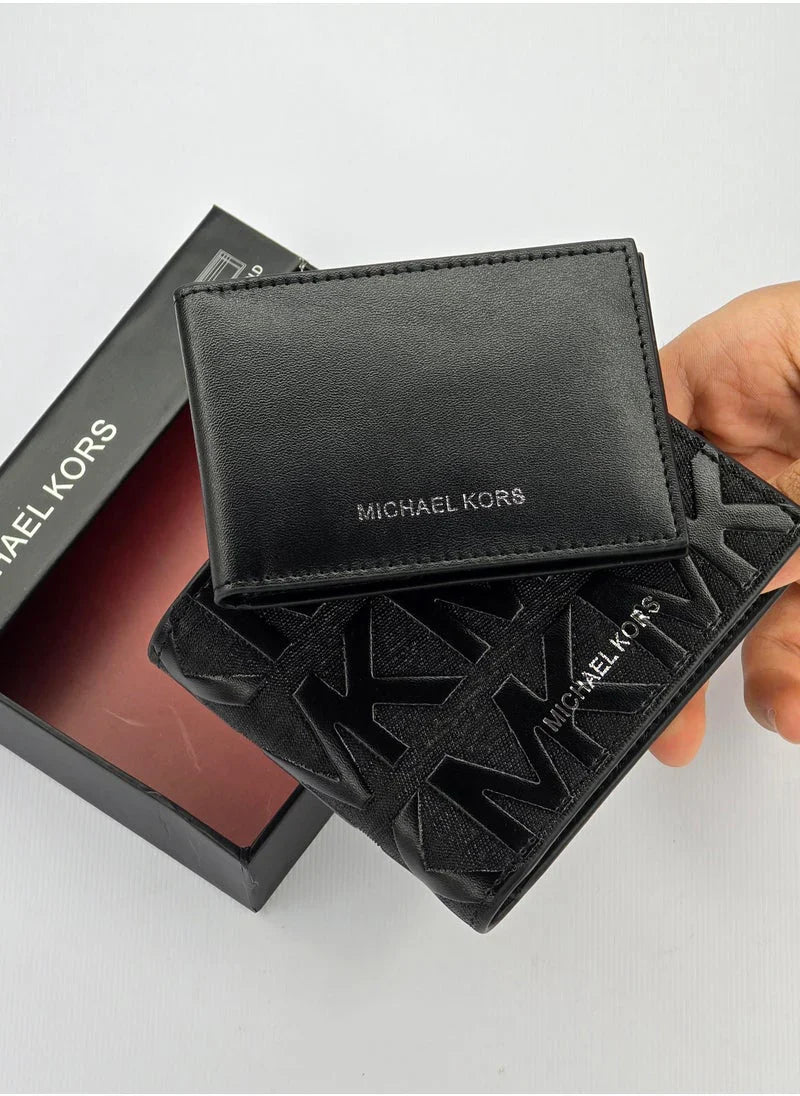 TL Black Leather Wallet For Men