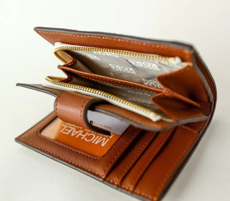 MK Beige Wallet For Women