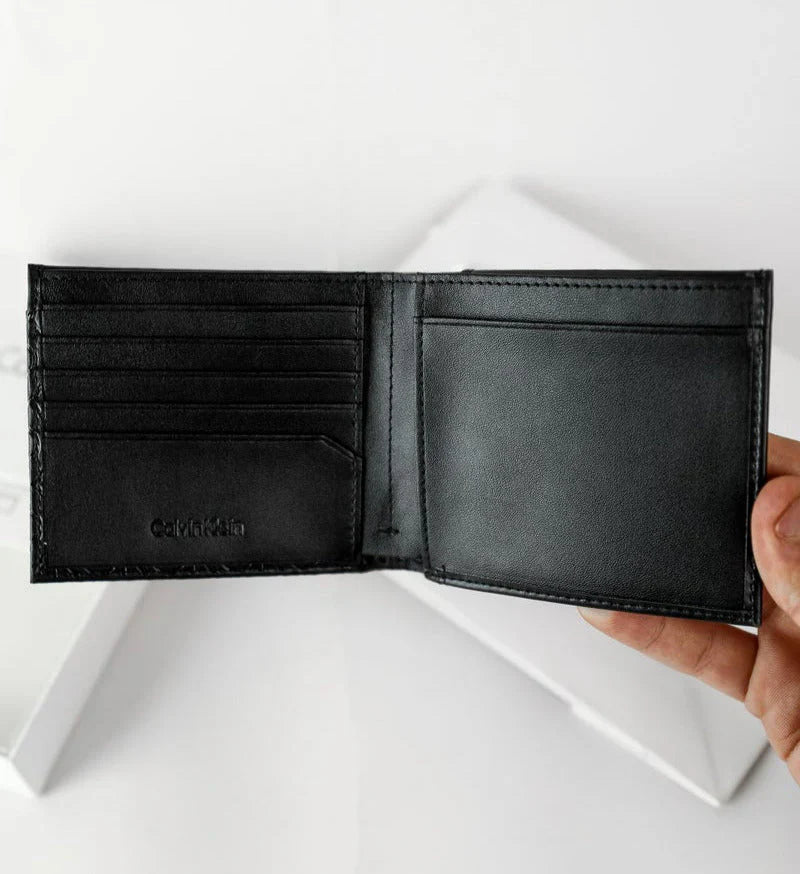 CK Black Leather Wallet For Men