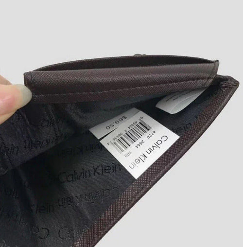 CK Brown Wallet-Keychain-Card Holder Set For Men