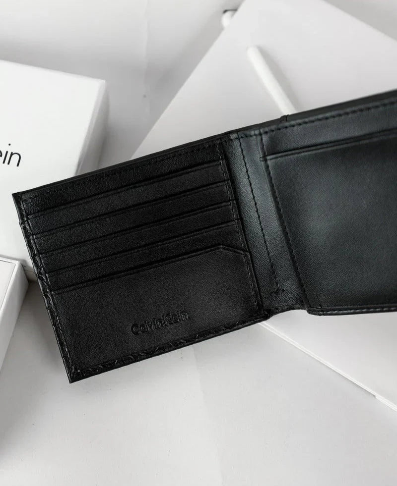CK Black Leather Wallet For Men