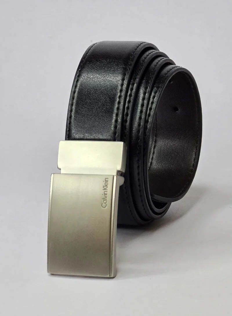 CK Black Leather Wallet-Belt Set For Men